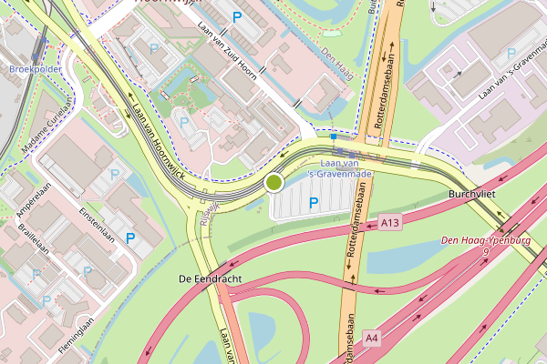 Ambulance-melding op Laan van Hoornwijck, Rijswijk op 14 juni, kaart-overzicht