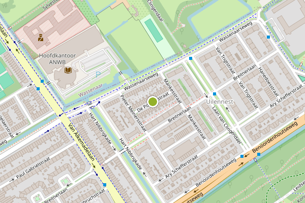 Ambulance-melding op De Poorterstraat, Den Haag op 14 juni, kaart-overzicht