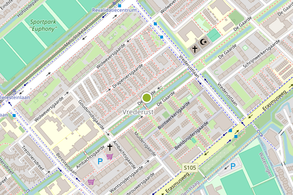 Ambulance-melding op De Gaarde, Den Haag op 14 juni, kaart-overzicht
