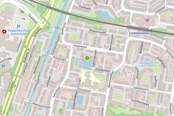 Ambulance-melding op Heemstvaart, Zoetermeer op 14 juni, kaart-overzicht