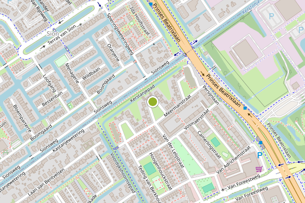 Ambulance-melding op Meermanstraat, Delft op 14 juni, kaart-overzicht
