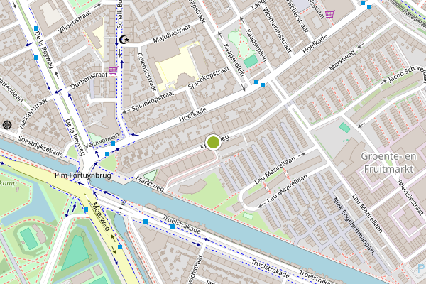 Ambulance-melding op Marktweg, Den Haag op 14 juni, kaart-overzicht