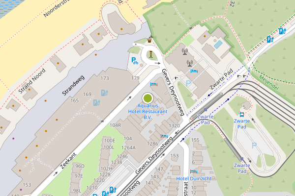 Ambulance-melding op Zeekant, Den Haag op 14 juni, kaart-overzicht