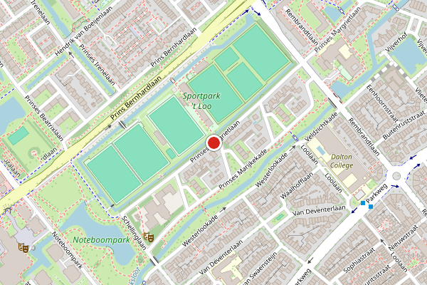 Brandweer-melding op Prinses Margrietlaan, Voorburg op 14 juni, kaart-overzicht