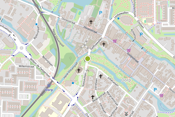Ambulance-melding op Delftsewallen, Zoetermeer op 14 juni, kaart-overzicht