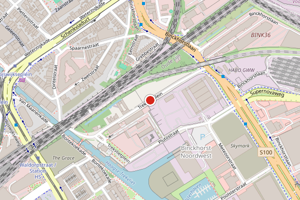 Brandweer-melding op Trekvlietplein, Den Haag op 14 juni, kaart-overzicht