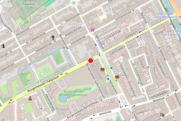 Brandweer-melding op Burgemeester Patijnlaan, Den Haag op 4 mei, kaart-overzicht