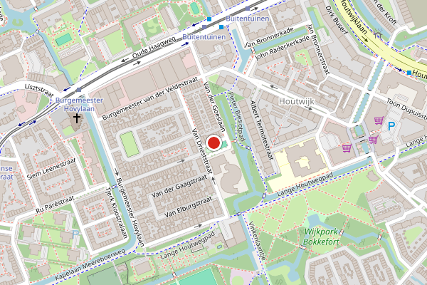 Brandweer-melding op Burgemeester Waldeckstraat, Den Haag op 14 juni, kaart-overzicht