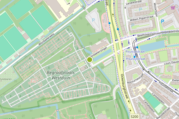 Ambulance-melding op Wijndaelersingel, Den Haag op 14 juni, kaart-overzicht