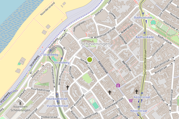 Ambulance-melding op Molenijserstraat, Den Haag op 14 juni, kaart-overzicht