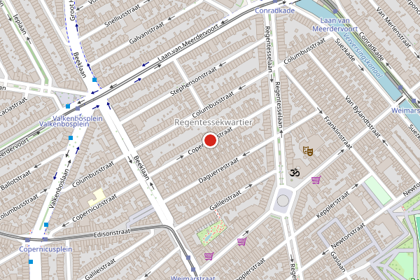 Brandweer-melding op Copernicusstraat, Den Haag op 15 juni, kaart-overzicht
