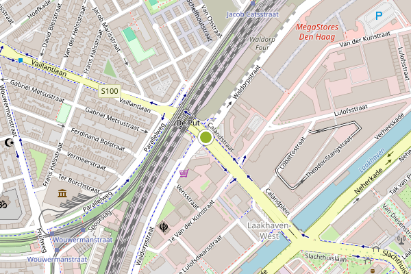 Ambulance-melding op Waldorpstraat, Den Haag op 15 juni, kaart-overzicht