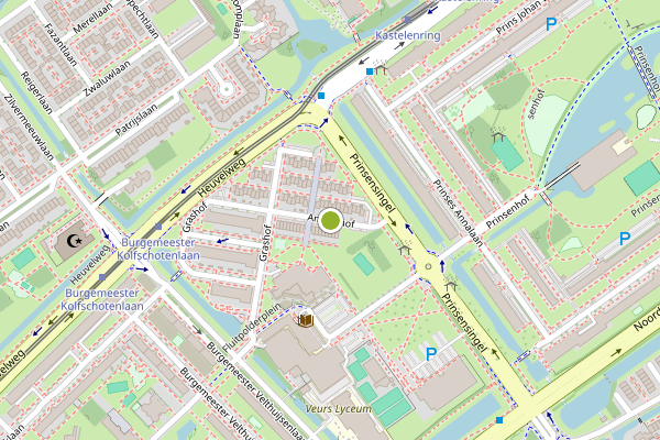Ambulance-melding op Amstelhof, Leidschendam op 15 juni, kaart-overzicht