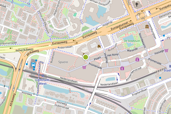 Ambulance-melding op Burgemeester Wegstapelplein, Zoetermeer op 15 juni, kaart-overzicht