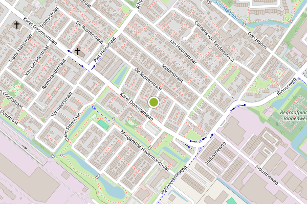 Ambulance-melding op Van Speykstraat, Zoetermeer op 15 juni, kaart-overzicht