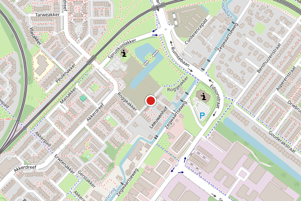 Brandweer-melding op Roggeakker, Zoetermeer op 15 juni, kaart-overzicht