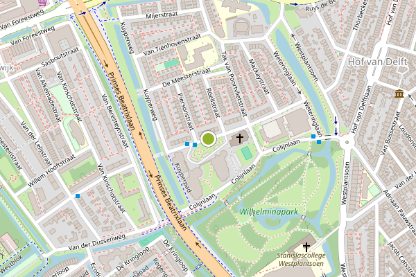 Ambulance-melding op Cort van der Lindenstraat, Delft op 15 juni, kaart-overzicht