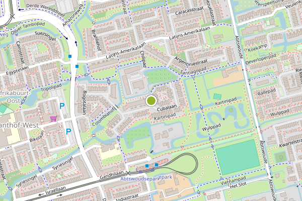 Ambulance-melding op Guevarastraat, Delft op 15 juni, kaart-overzicht