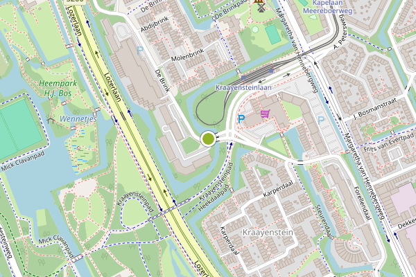 Ambulance-melding op De Brink, Den Haag op 14 juni, kaart-overzicht