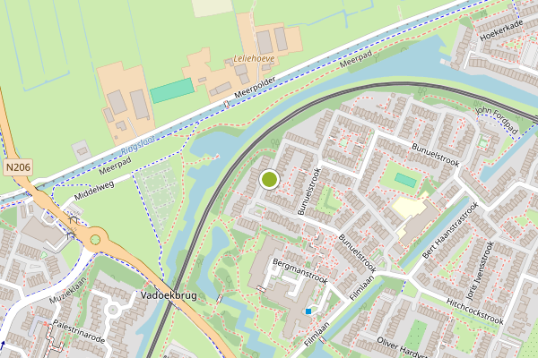 Ambulance-melding op Disneystrook, Zoetermeer op 4 mei, kaart-overzicht