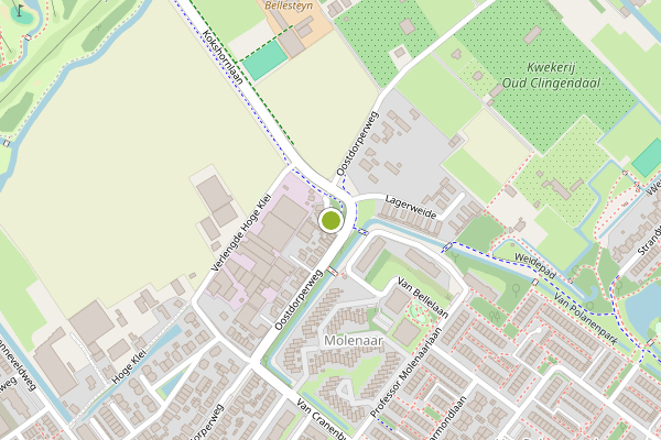 Ambulance-melding op Oostdorperweg, Wassenaar op 3 mei, kaart-overzicht