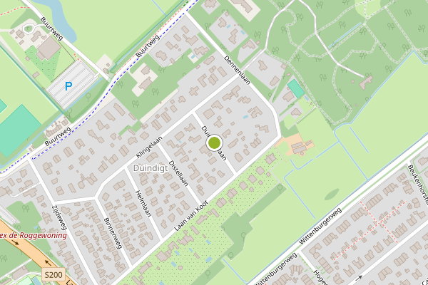 Ambulance-melding op Duinrooslaan, Wassenaar op 3 mei, kaart-overzicht