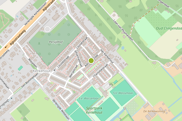 Ambulance-melding op Adrianastraat, Wassenaar op 2 mei, kaart-overzicht