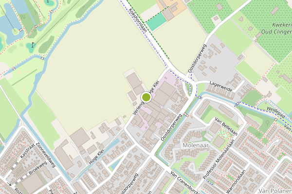 Ambulance-melding op Hoge Klei, Wassenaar op 1 mei, kaart-overzicht