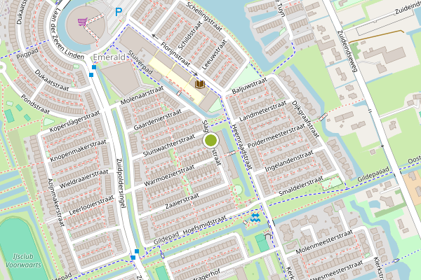 Ambulance-melding op Slagturverstraat, Delfgauw op 4 mei, kaart-overzicht
