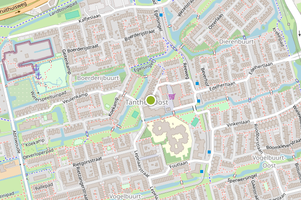 Ambulance-melding op Vossenlaan, Delft op 4 mei, kaart-overzicht