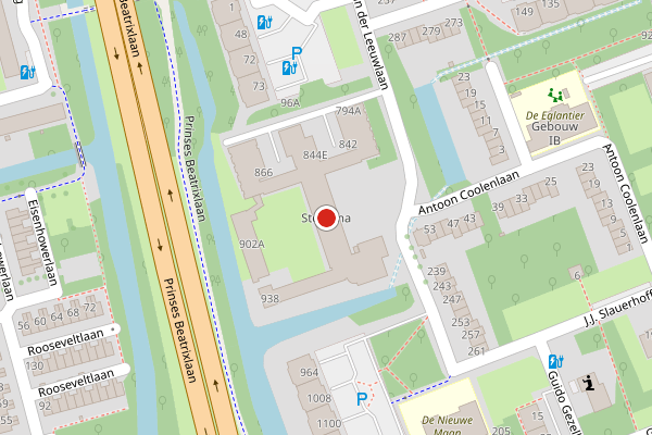 Brandweer-melding op Aart van der Leeuwlaan, Delft op 15 juni, kaart-overzicht