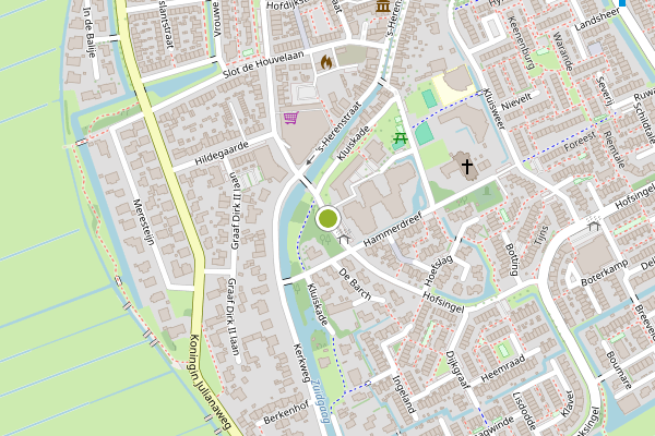 Ambulance-melding op Hofsingel, Maasland op 2 mei, kaart-overzicht