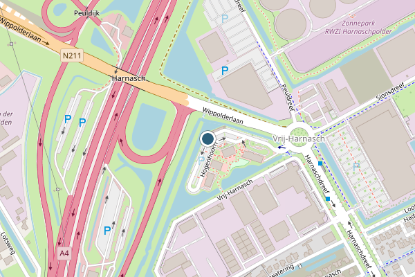 Politie-melding op Hogenhoorn, Den Hoorn ZH op 2 mei, kaart-overzicht