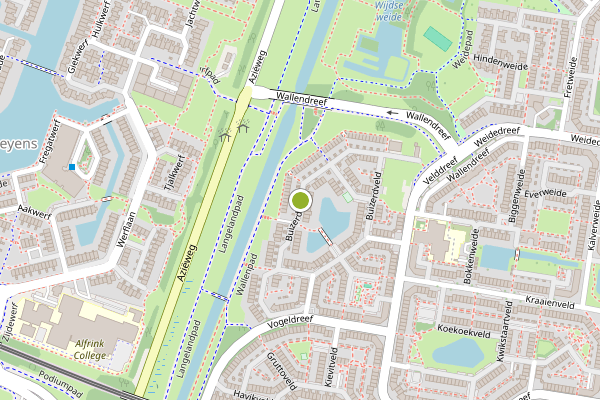 Ambulance-melding op Buizerdveld, Zoetermeer op 16 juni, kaart-overzicht