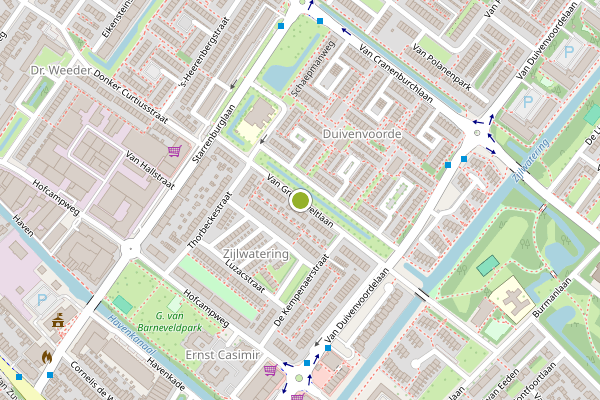 Ambulance-melding op Van Groeneveltlaan, Wassenaar op 16 juni, kaart-overzicht