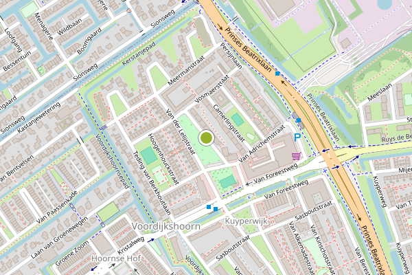 Ambulance-melding op Van Groenewegenstraat, Delft op 16 juni, kaart-overzicht
