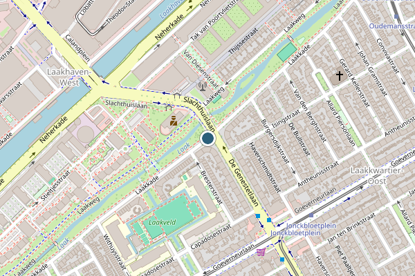 Politie-melding op Laakkade, Den Haag op 16 juni, kaart-overzicht