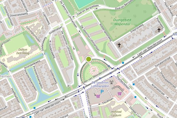 Ambulance-melding op De Savornin Lohmanplein, Den Haag op 16 juni, kaart-overzicht