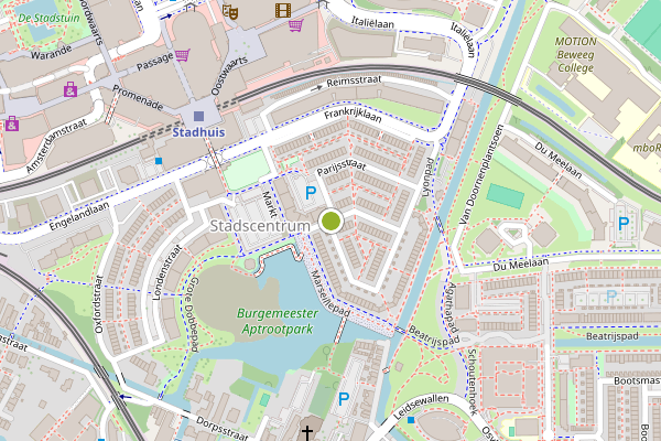 Ambulance-melding op Bordeauxstraat, Zoetermeer op 16 juni, kaart-overzicht