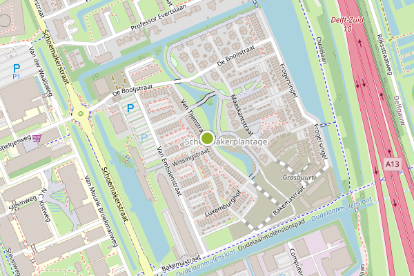 Ambulance-melding op Van Tijenstraat, Delft op 16 juni, kaart-overzicht