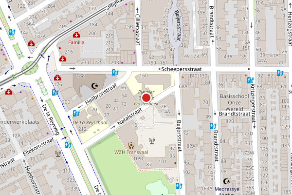 Brandweer-melding op Scheepersstraat, Den Haag op 17 juni, kaart-overzicht