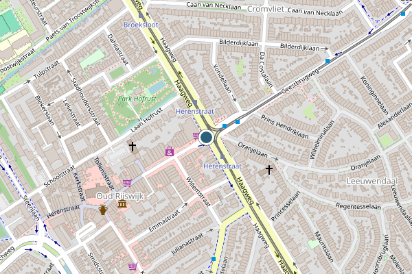 Politie-melding op Herenstraat, Rijswijk op 16 juni, kaart-overzicht