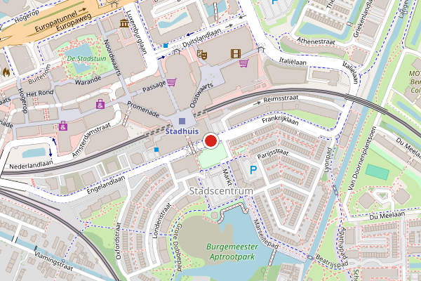 Brandweer-melding op Engelandlaan, Zoetermeer op 17 juni, kaart-overzicht