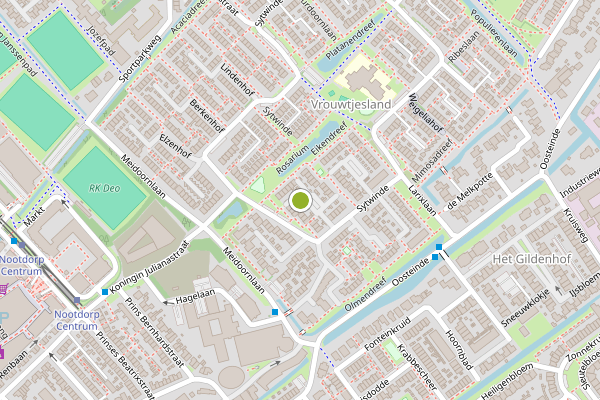 Ambulance-melding op Kamperfoeliehof, Nootdorp op 16 juni, kaart-overzicht