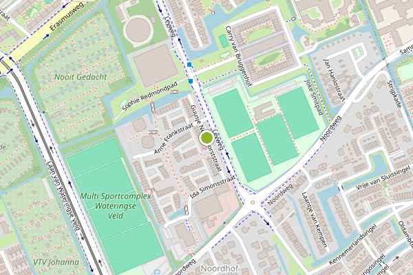 Ambulance-melding op Guusje Nederhorststraat, Den Haag op 17 juni, kaart-overzicht