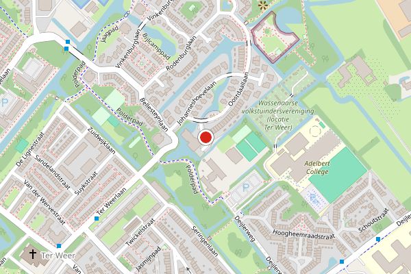 Brandweer-melding op Bonte Oslaan, Wassenaar op 17 juni, kaart-overzicht