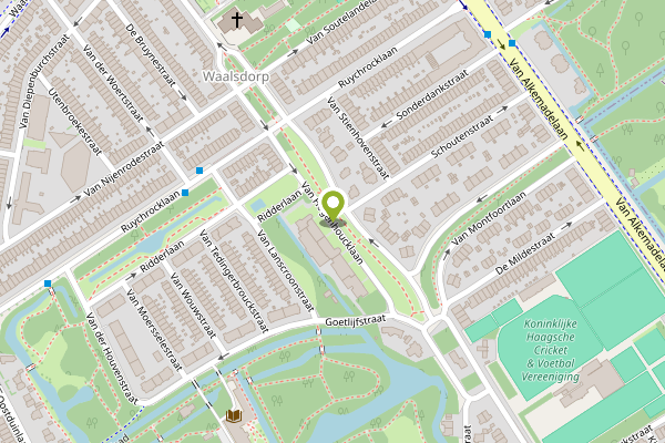Ambulance-melding op Van Hogenhoucklaan, Den Haag op 4 mei, kaart-overzicht
