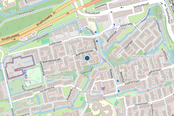 Politie-melding op Hazenlaan, Delft op 17 juni, kaart-overzicht