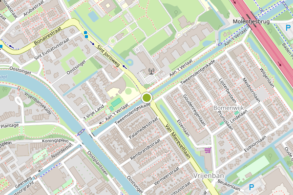 Ambulance-melding op Van Miereveltlaan, Delft op 17 juni, kaart-overzicht