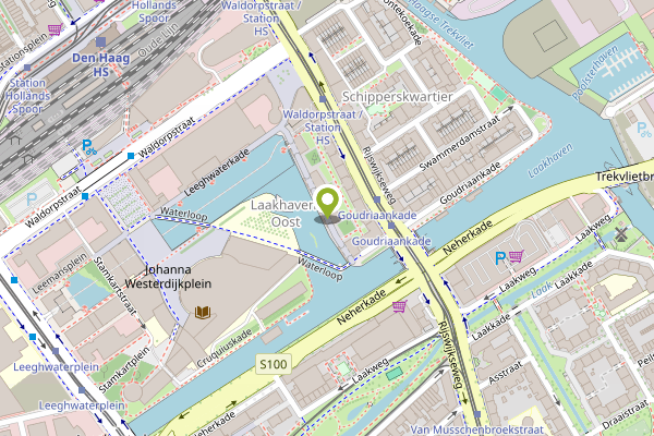 Ambulance-melding op Fijnjekade, Den Haag op 4 mei, kaart-overzicht